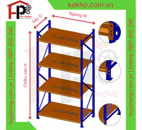BÁO GIÁ KỆ TRUNG TẢI - MEDIUM RACK 2023 NEW